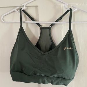 Victoria’s Secret PINK Padded Sports Bra - Dark Green